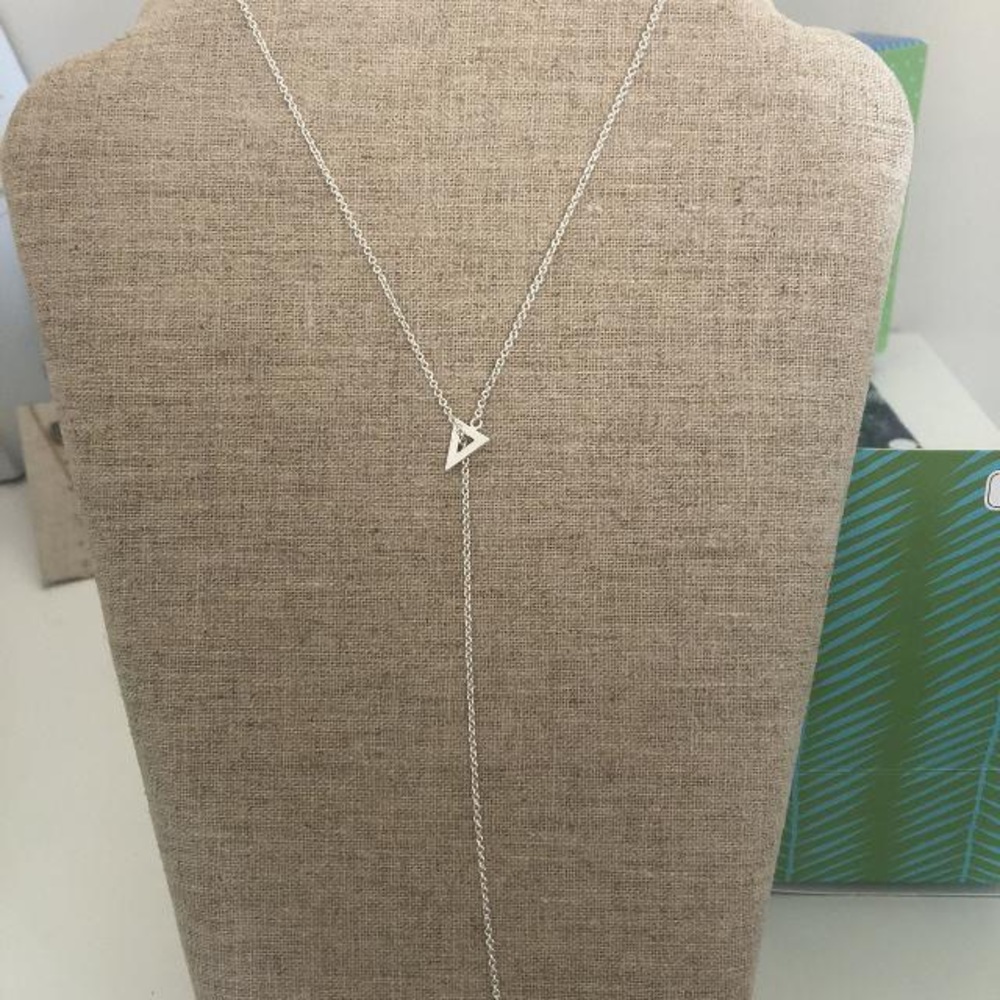 Stella and Dot Triangle Lariat Necklace